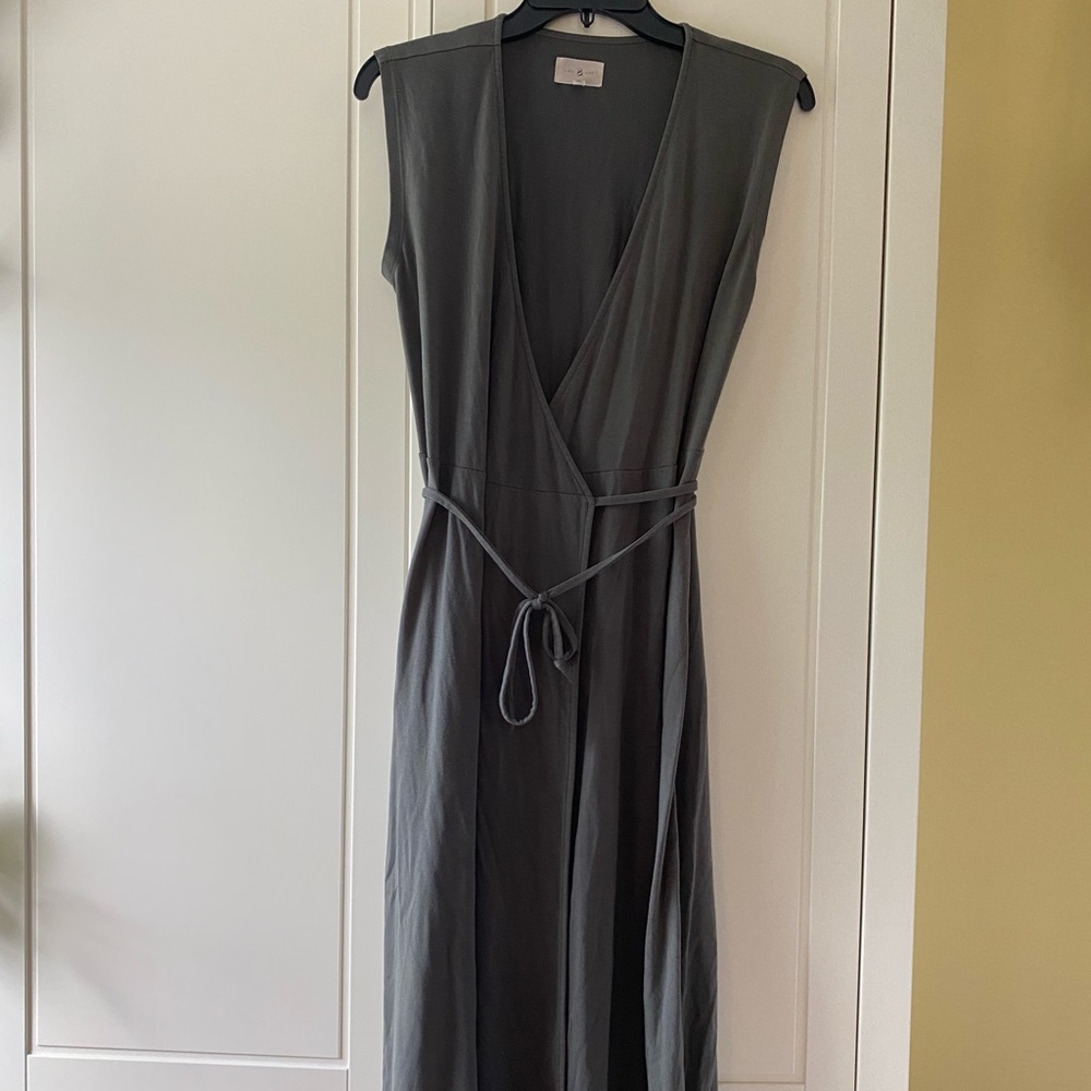 Lou & Grey Green Maxi Wrap Dress